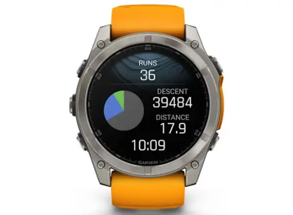 Garmin fenix 8 - 51 mm AMOLED Sapphire smartwatche Titanium Orange/Graphite