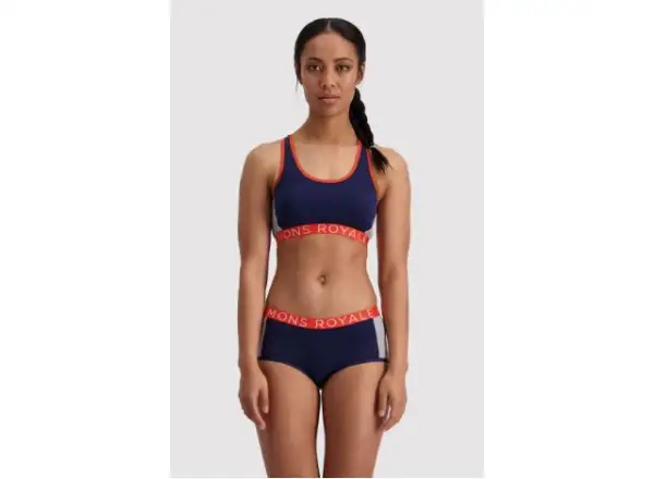 Mons Royale Sierra Sports stanik Navy/Orange Smash