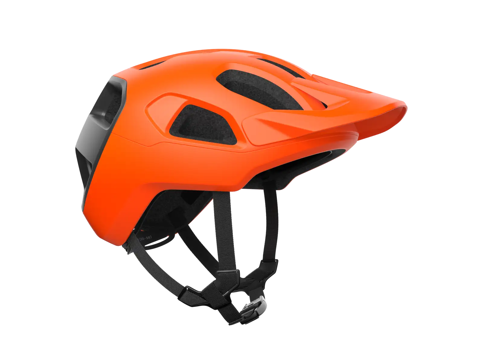 POC Cularis kask Fluorescent Orange Matt/Uranium Black Matt