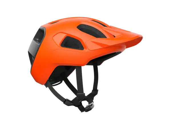 POC Cularis kask Fluorescent Orange Matt/Uranium Black Matt