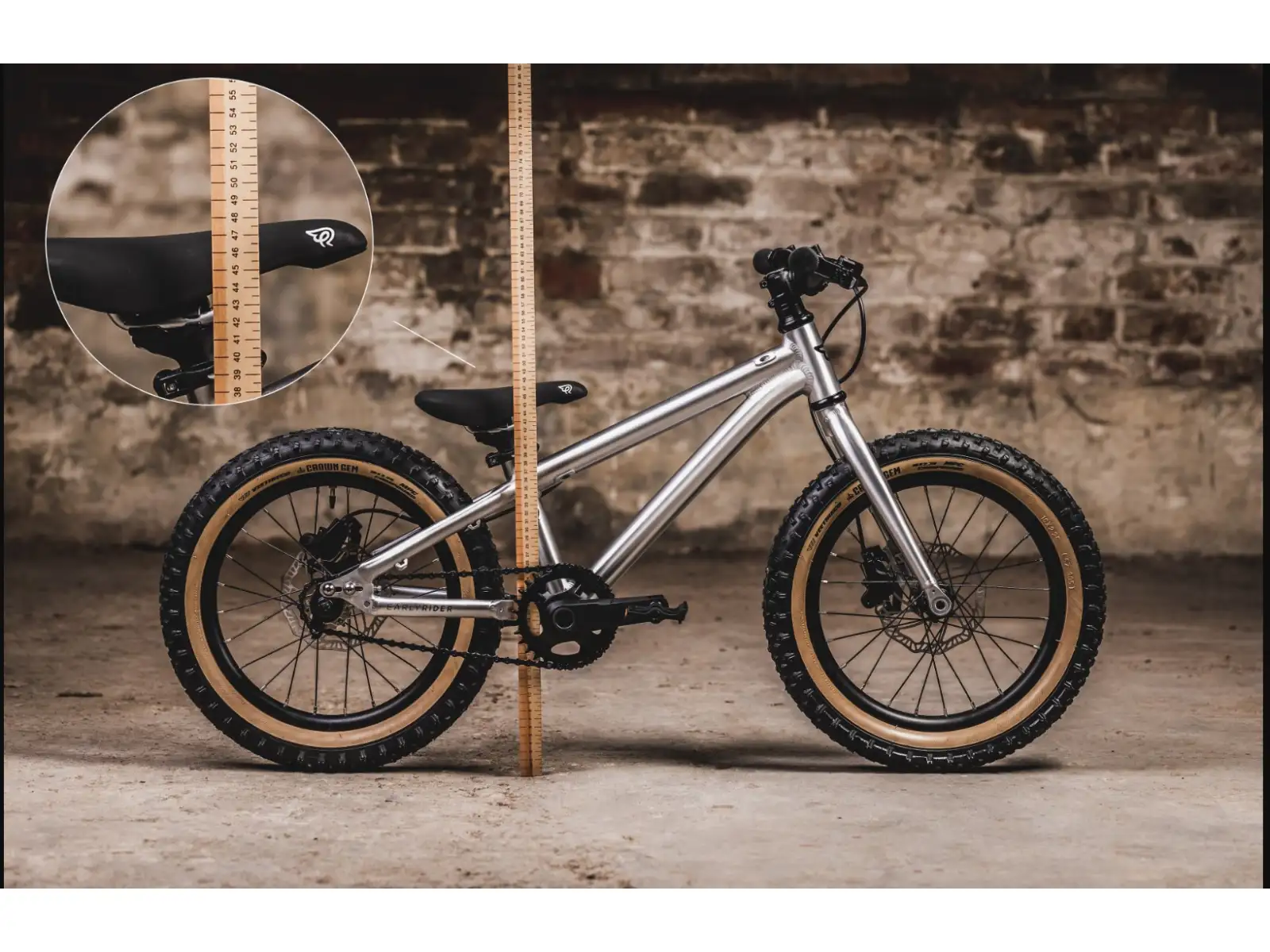 Early Rider Hellion 16 rower dziecięcy Brushed Aluminium