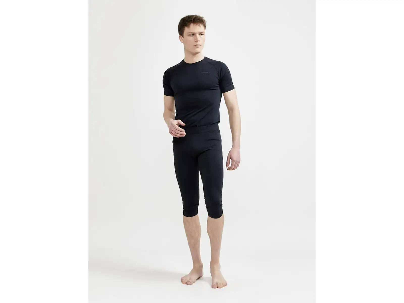 Craft Core Dry Active Comfort męskie spodnie 3/4 czarna