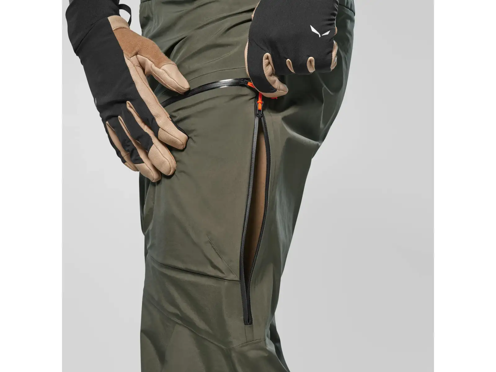 Salewa Sella 3L Powertex męskie spodnie Dark Olive