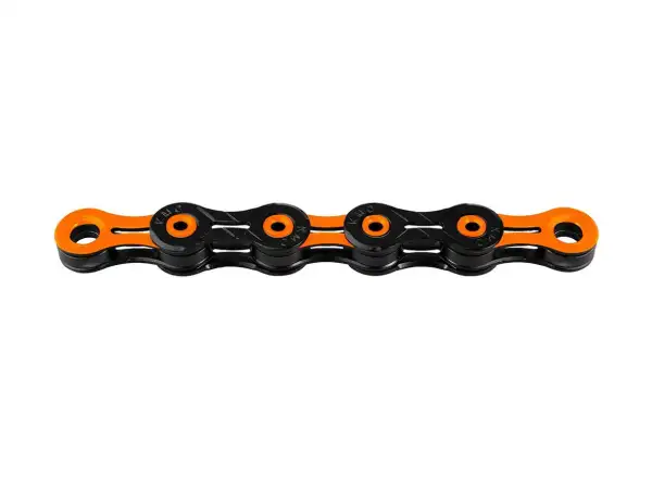 KMC X11 DLC black/orange łańcuch 118 ogniw