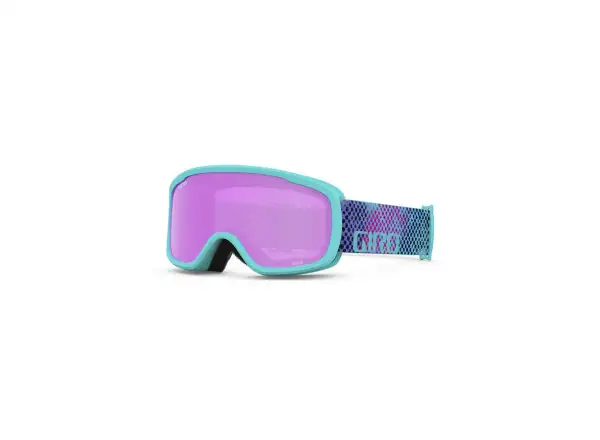 Giro Buster dziecięce gogle narciarskie Screaming Teal/Chroma Dot Amber Pink