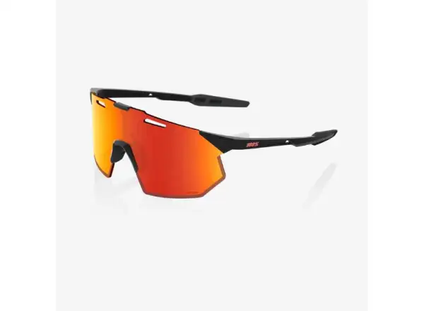 100% Hypercraft SQ okulary Soft Tact Black/HiPER Red Multilayer Mirror