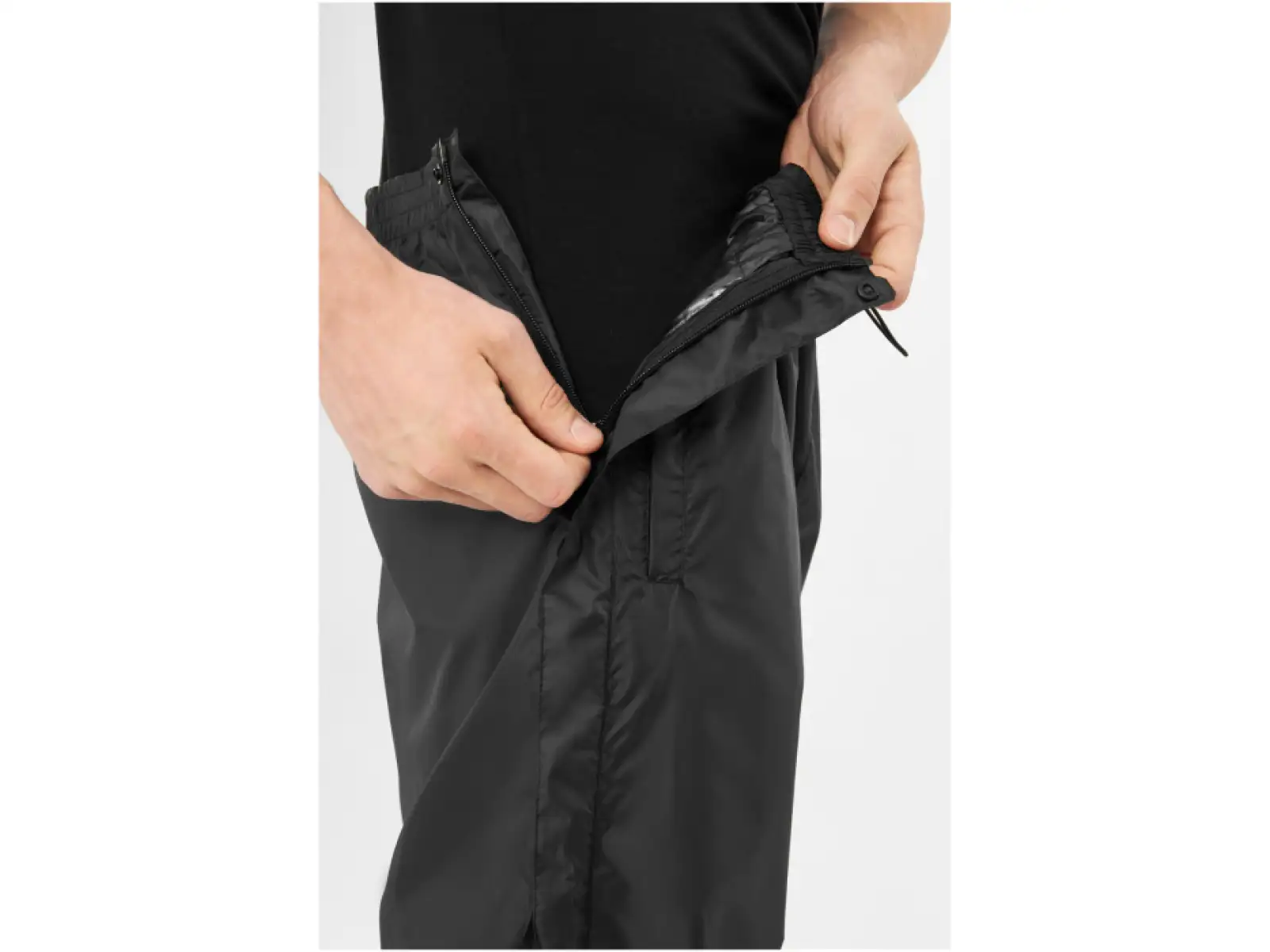 Viking Active Line Rainier męskie spodnie z pełnym zamkiem Black