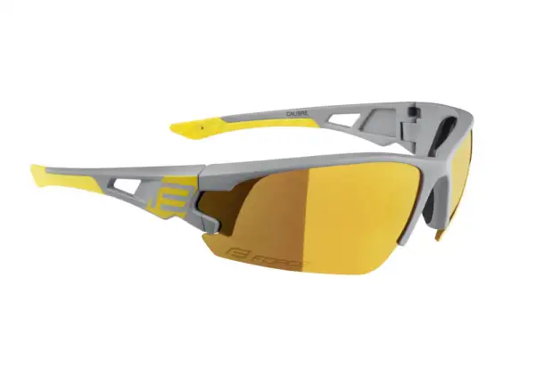 Force Calibre okulary rowerowe szary/žlutá/žlutá zrc. szkła