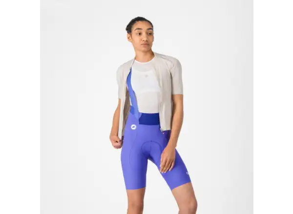 Castelli Espresso 2 W damskie spodenki z wkładką i szelkami Ultraviolet