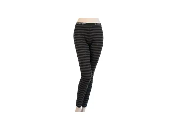Sensor Merino Active damskie legginsy czarna/szara