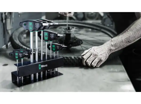 Wera Bicycle Set 6 wkrętaki Hex-Plus TORX z rękojeścią T 10 szt ze stojakiem