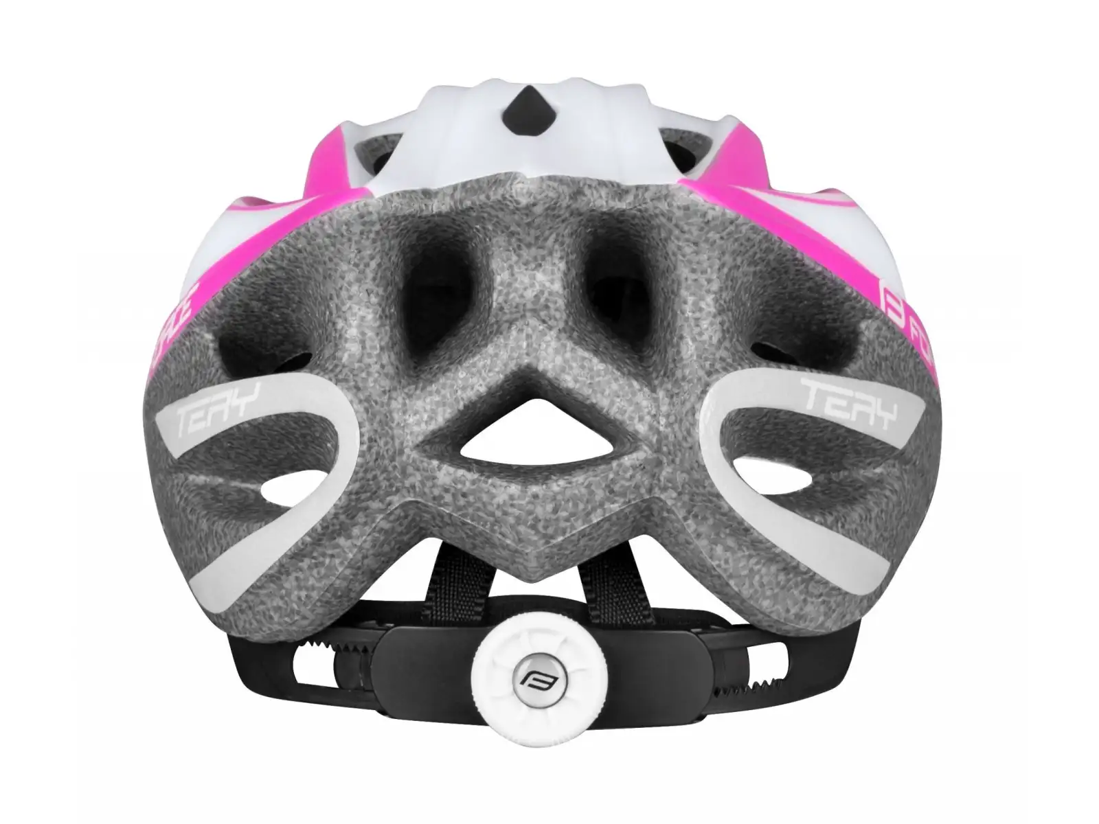 Force Tery kask rowerowy biała/różowa