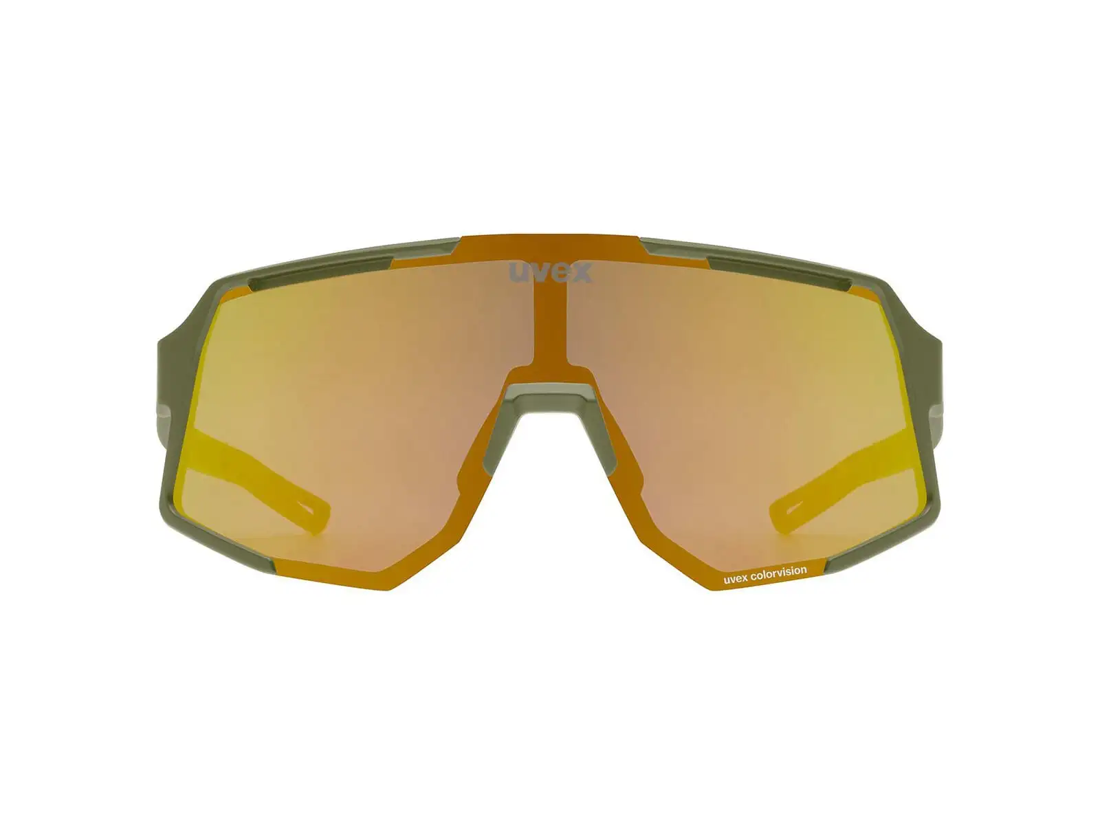 Uvex Sequenze CV okulary przeciwsłoneczne Olive Matt/Mirror Yellow
