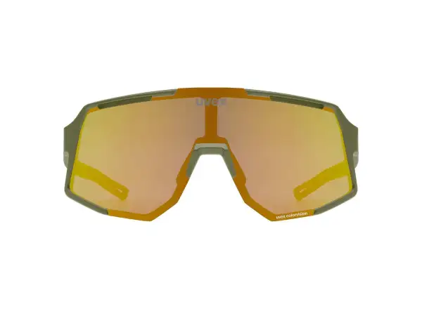Uvex Sequenze CV okulary przeciwsłoneczne Olive Matt/Mirror Yellow