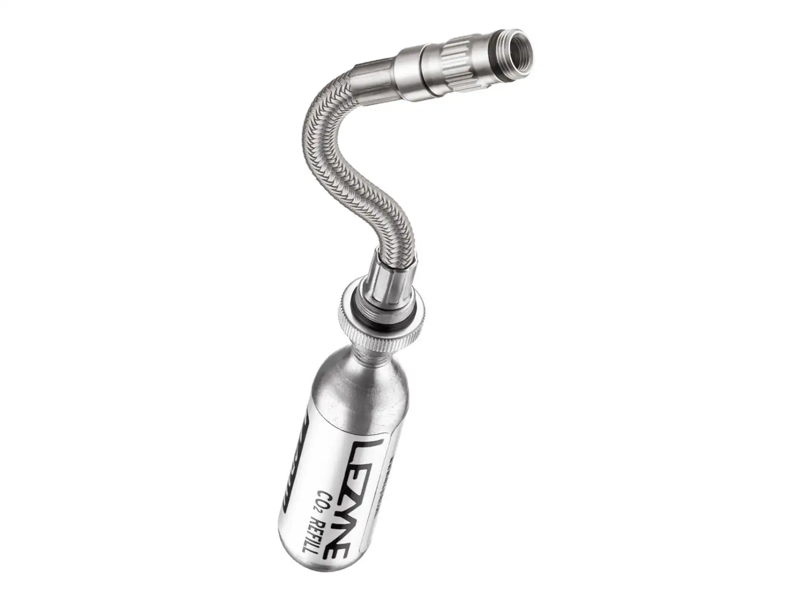 Lezyne CO2 Flex Hose wężyk do nabojów srebrna
