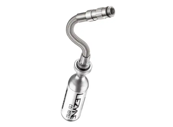 Lezyne CO2 Flex Hose wężyk do nabojów srebrna
