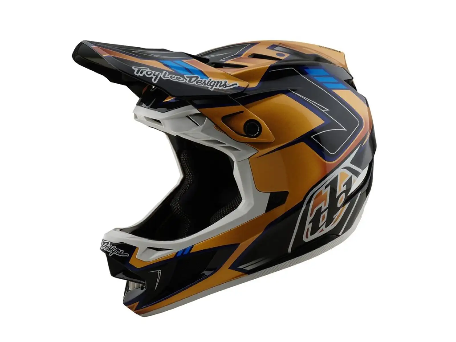 Troy Lee Designs D4 Composite kask integralny Royalty Black/Gold