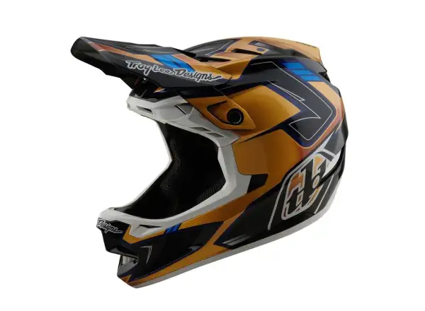 Troy Lee Designs D4 Composite kask integralny Royalty Black/Gold
