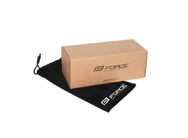 Force Nitro juniorskie okulary rowerowe czarne/czerwone lustrzana szyba