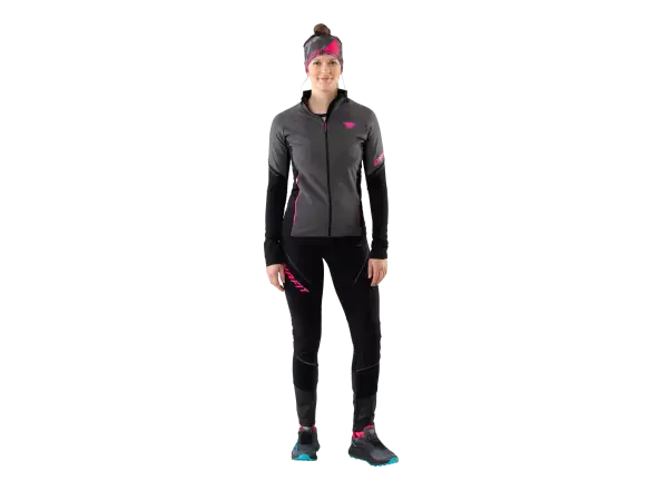 Dynafit Alpine Warm damskie ocieplane legginsy Black Out/Pink