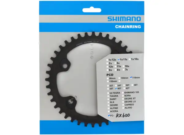 Shimano GRX FC-RX600 1x11 sp.wolny bieg 40 zębów