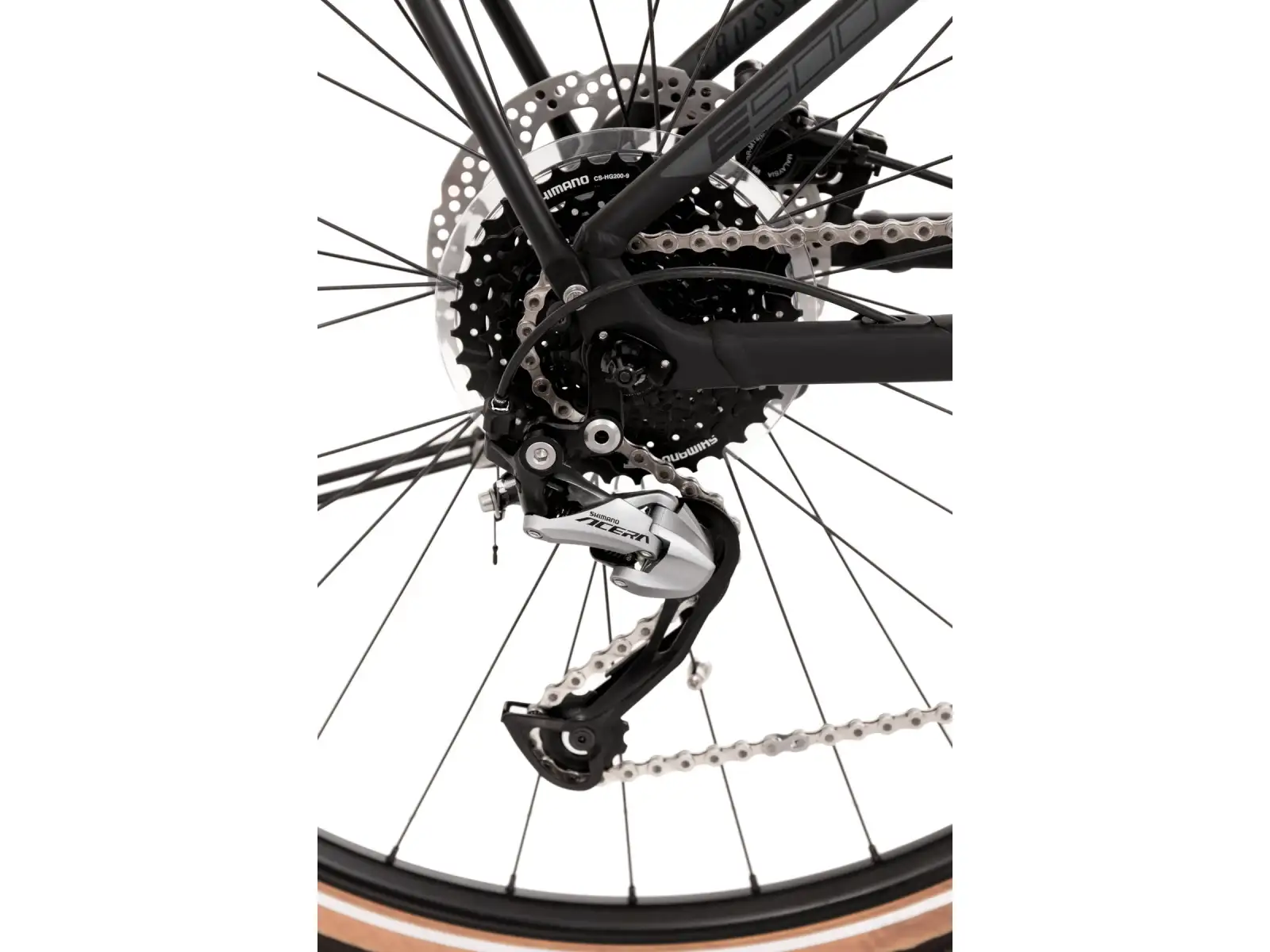 Rock Machine Crossride e500 B Touring krosowy rower elektryczny Matte Black/Grey