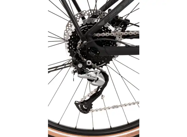Rock Machine Crossride e500 B Touring krosowy rower elektryczny Matte Black/Grey