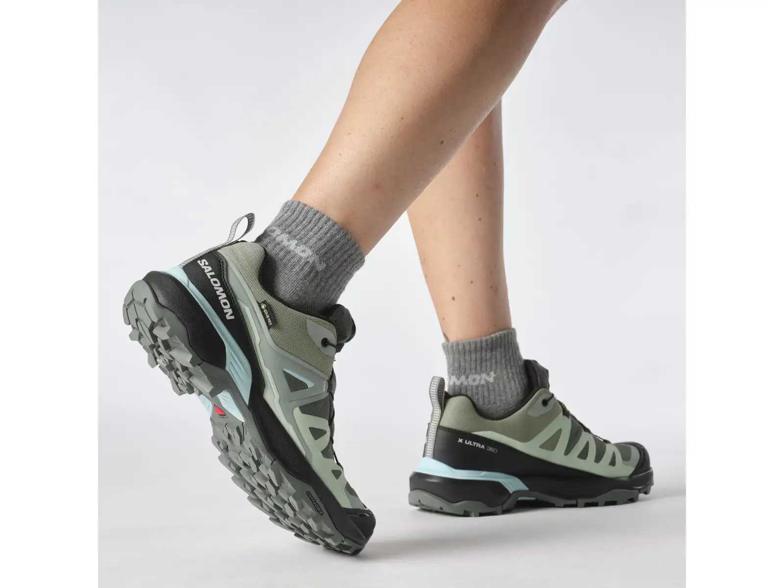 Salomon X Ultra 360 GTX damskie obuwie turystyczne Sedona Sage/Black/Sea Foam