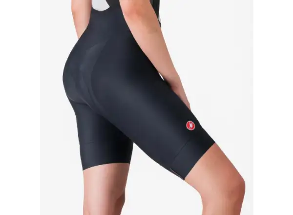 Castelli Prima 2 DT damskie spodenki rowerowe na szelkach Black/Black
