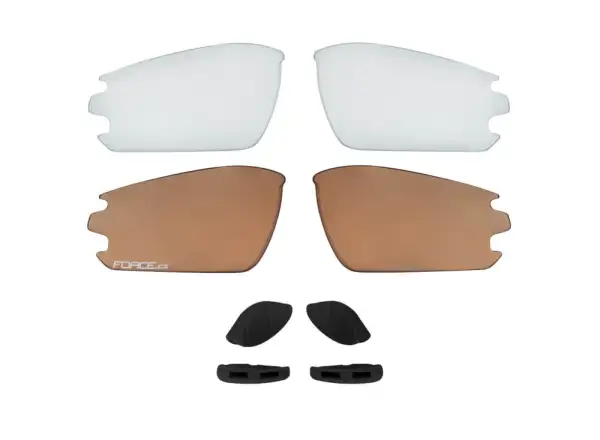 Force Calibre okulary rowerowe szary/žlutá/žlutá zrc. szkła