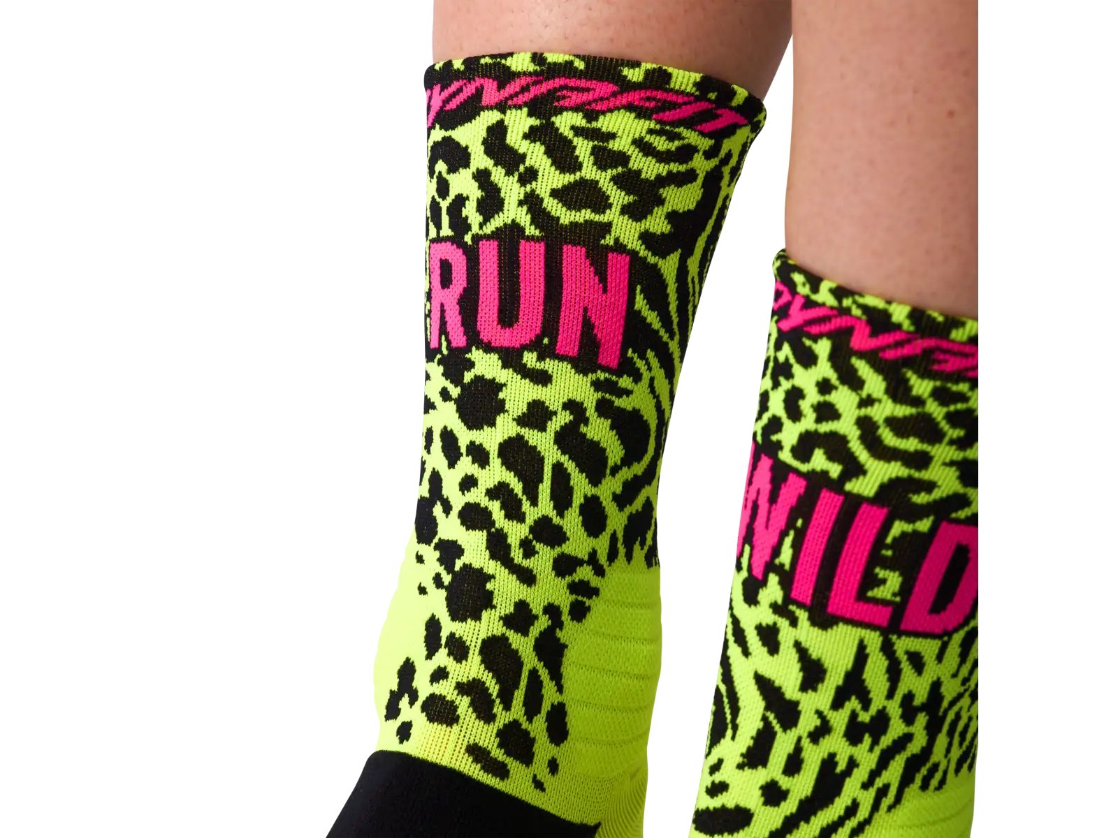 Dynafit Run Wild Crew skarpety do biegania Black Out/Ultra Yellow