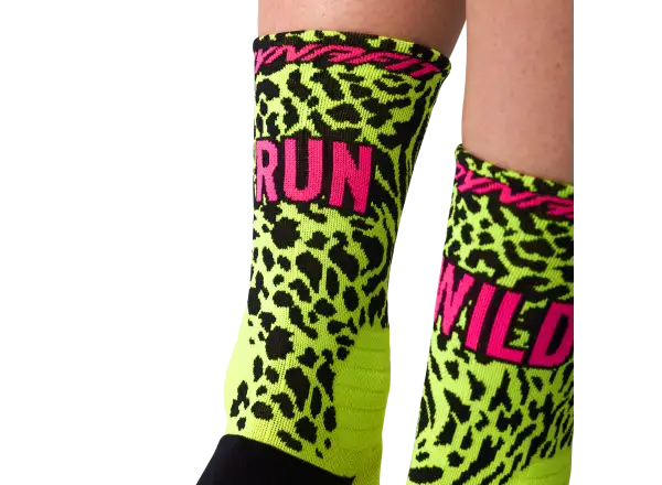 Dynafit Run Wild Crew skarpety do biegania Black Out/Ultra Yellow