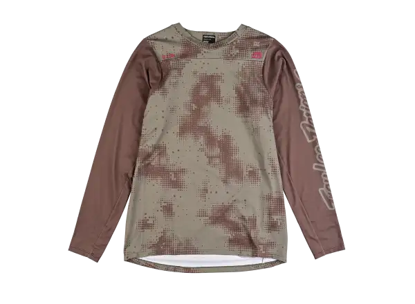 Troy Lee Designs Skyline Chill męska koszulka z długim rękawem Scattered Olive