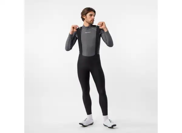 Castelli Sorpasso Pro męskie spodnie na szelkach z wkładką Black
