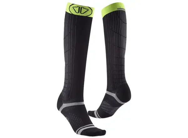 Sidas Endurance Racing Knee skarpety do biegania Black/Yellow