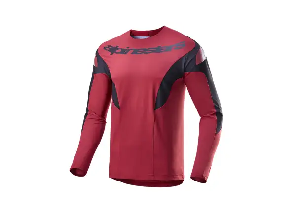 Alpinestars A-Supra Race męska koszulka z długim rękawem Burgundy
