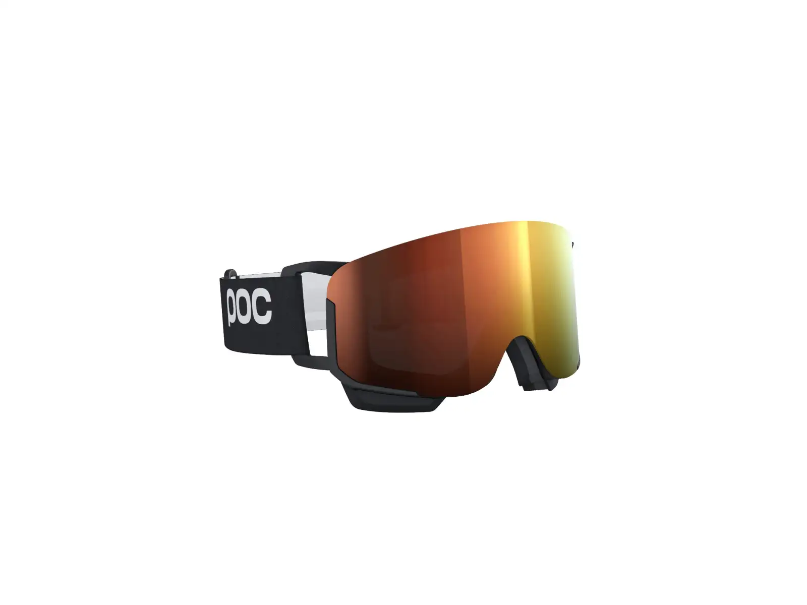 POC Nexal Mid gogle narciarskie Uranium Black/Partly Sunny Orange