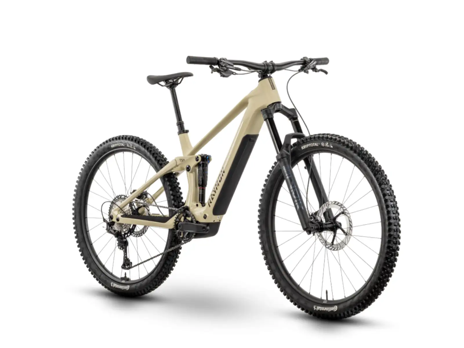 Raymon Airok Pro rower elektryczny z pełnym zawieszeniem Popcorn Stealth/Caramel