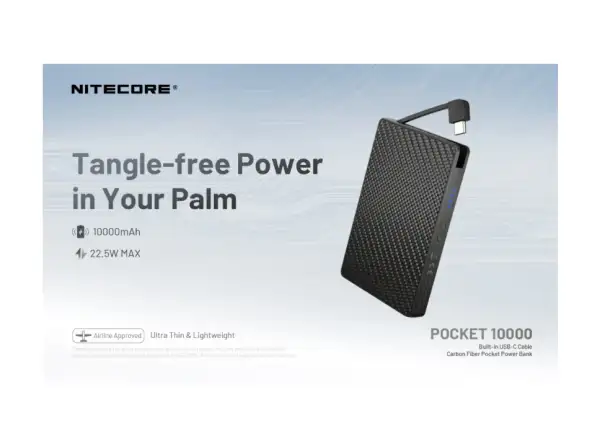 Nitecore wydajny Powerbank POCKET 10000