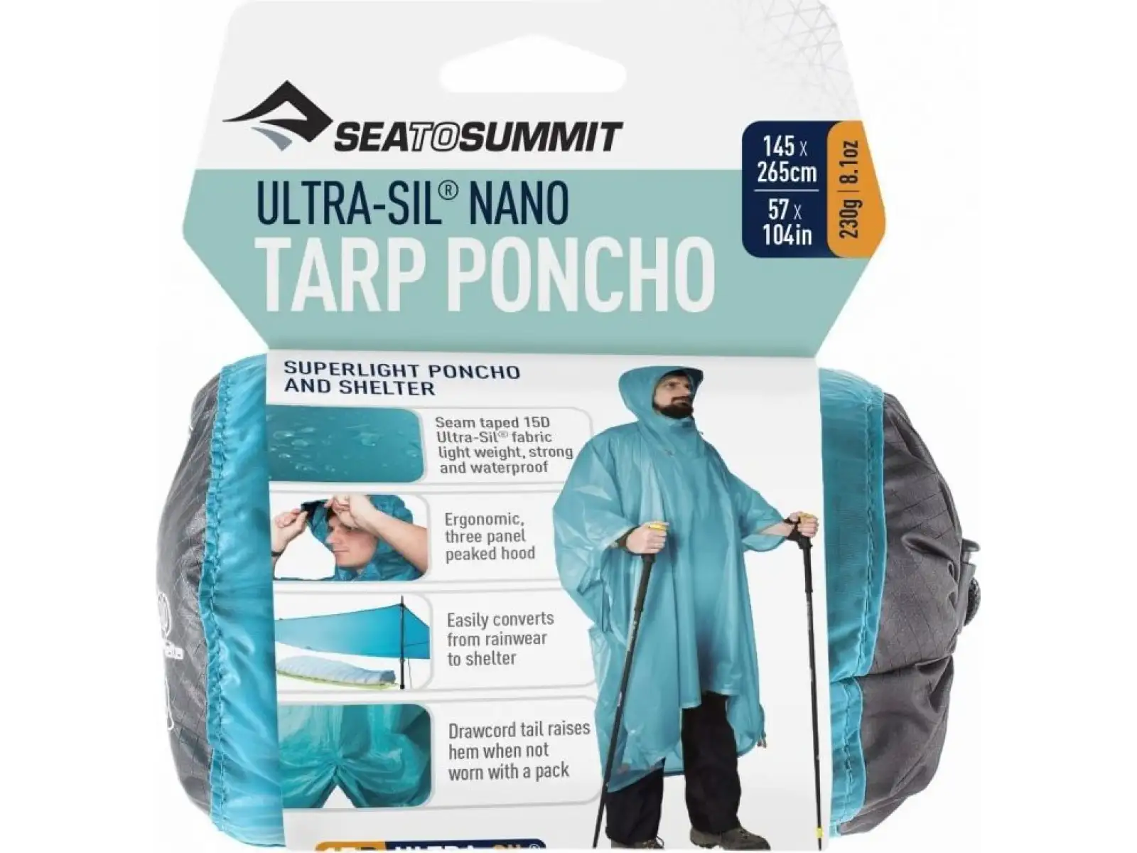 Sea to Summit Ultra-Sil Nano Tarp Poncho Lime