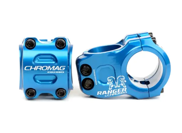 Chromag Ranger V2 wspornik kierownicy średnica 31,8 mm niebieska