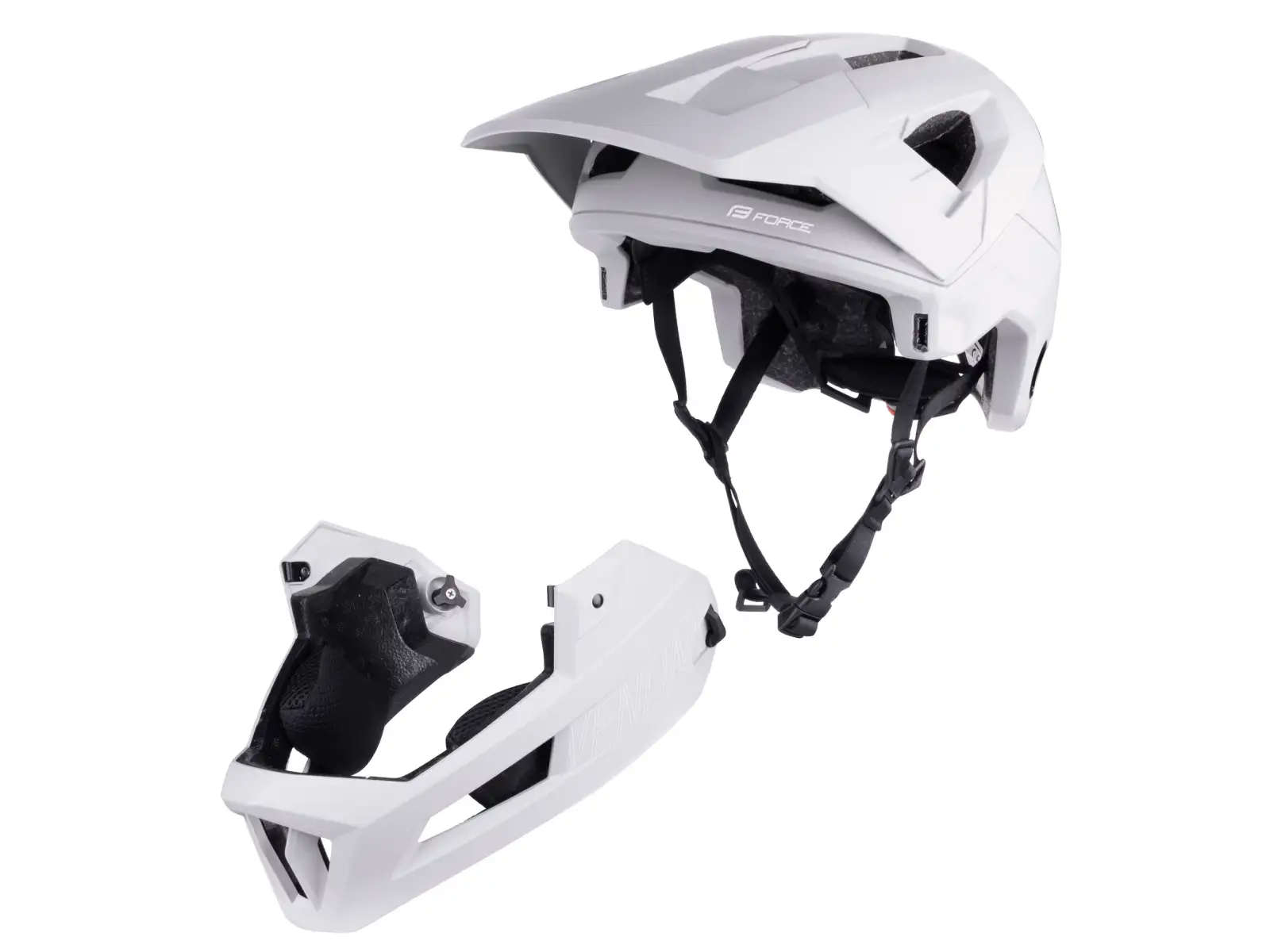 Force Venom downhill kask szara