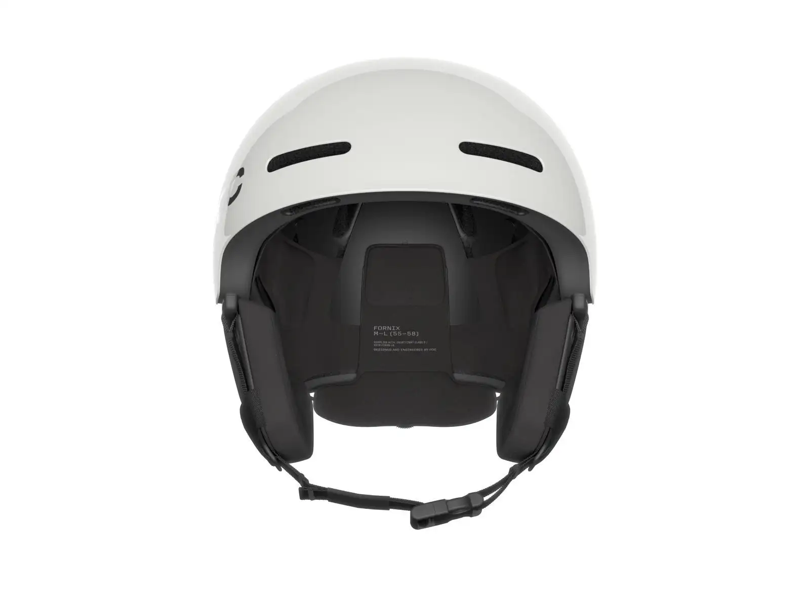 POC Fornix MIPS kask narciarski Hydrogen White/Fluorescent Orange