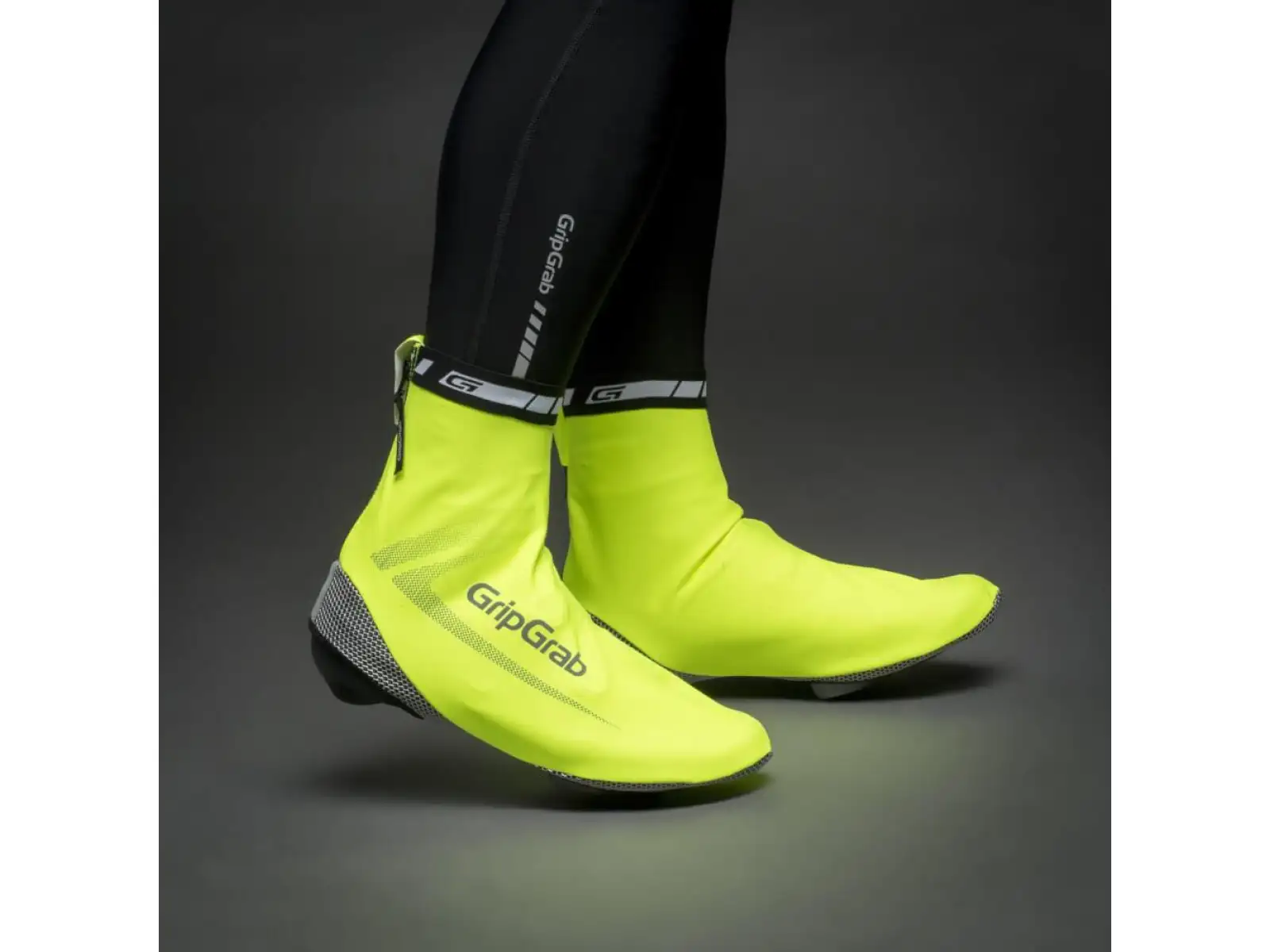 Grip Grab RaceAqua Hi-Vis wodoodporne ochraniacze na buty rowerowe żółta