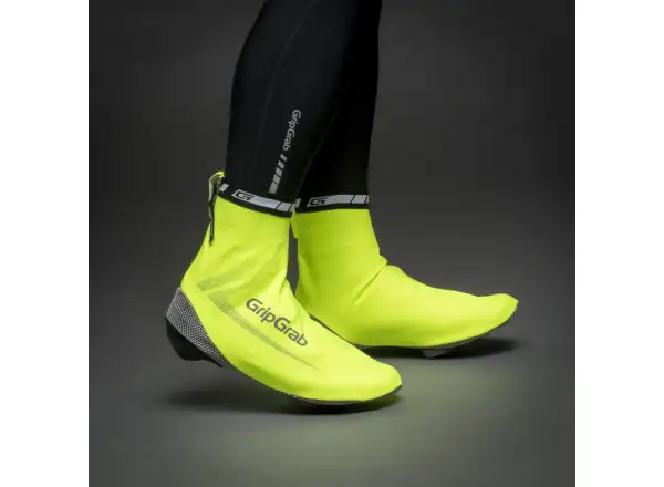 Grip Grab RaceAqua Hi-Vis wodoodporne ochraniacze na buty rowerowe żółta