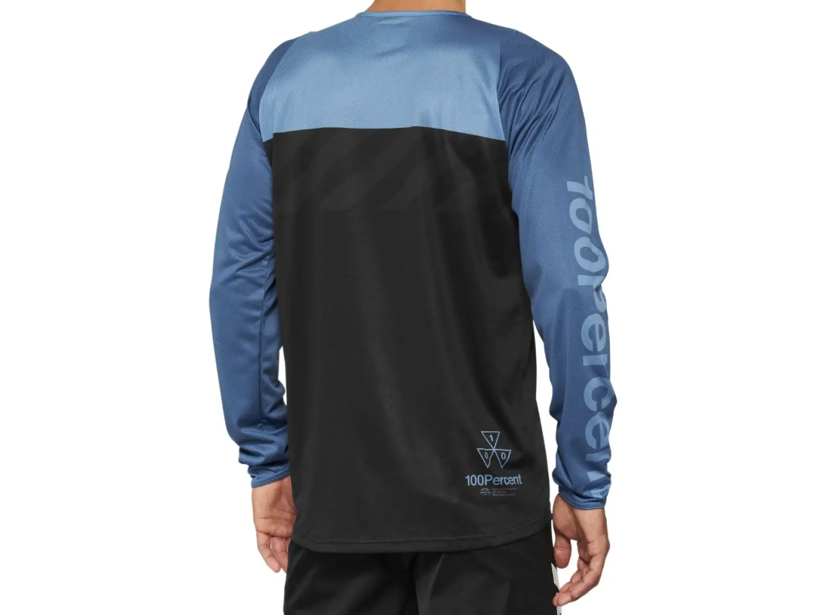 100% R-CORE męska koszulka z długim rękawem Black/Slate Blue