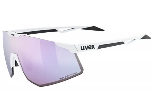 Uvex Pace Perform S ColorVision okulary White Matt/Mirror Lavender