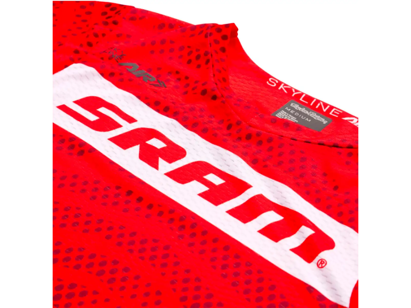Troy Lee Designs Skyline Air SRAM męska koszulka z krótkim rękawem Fiery Red