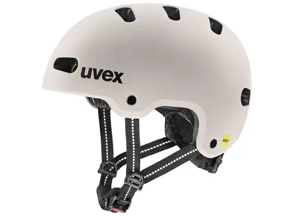 Uvex Kid 4 Style Mips kask dziecięcy Warm Grey Matt