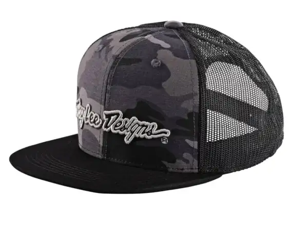 Troy Lee Designs 9Fifty Signature Snapback czapka z daszkiem Camo Black/Silver